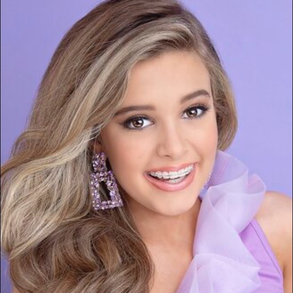 💜 RHINESTONE PURPLE EARRINGS! - Picture 5 of 6